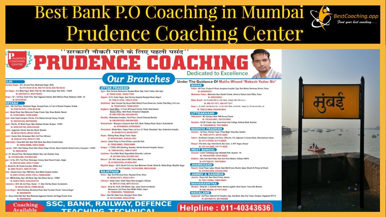 Prudence Coaching  Mumbai Bank P.O (Review)