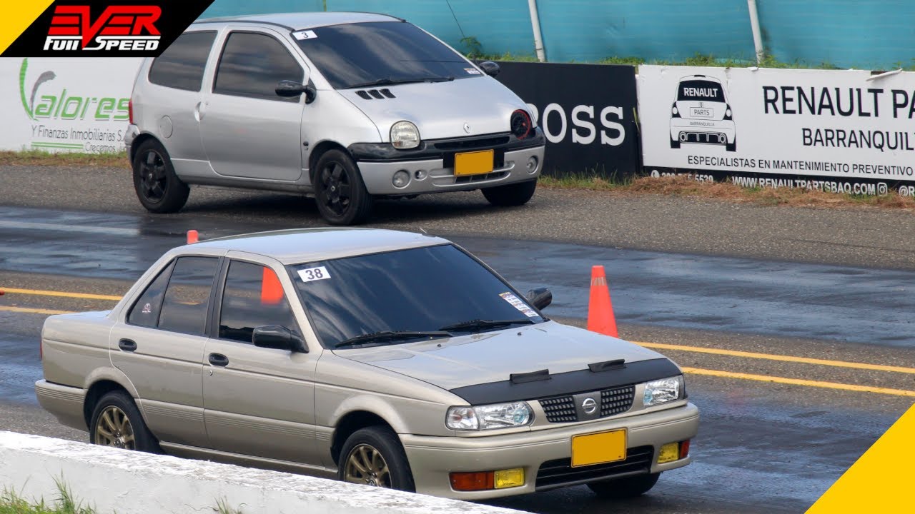 Clasificación: Renault Clio 🆚 Twingo 🆚 Tsuru 🔥 Drag Races Piques Barranquilla 2023