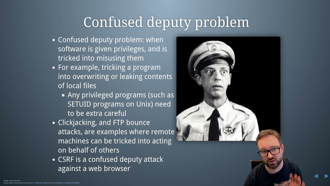 The Confused Deputy Problem