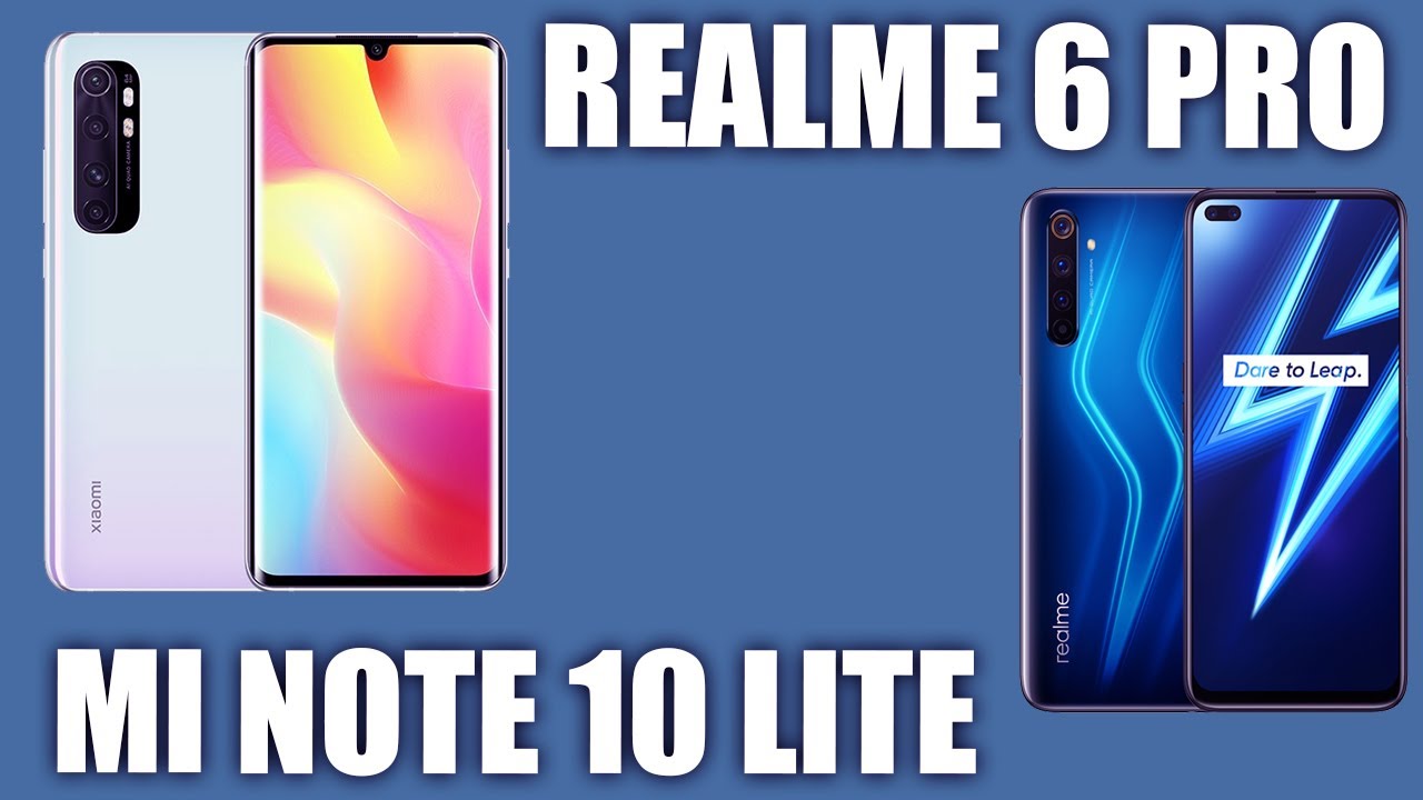 Xiaomi Mi Note 10 Lite vs Realme 6 Pro. Сравним!