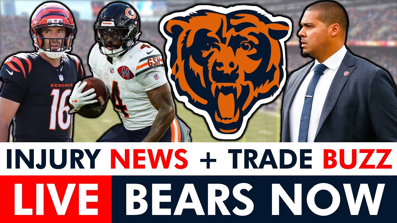 Chicago Bears Get HUGE Injury News + Latest NFL Trade Rumors | Bears Now LIVE
