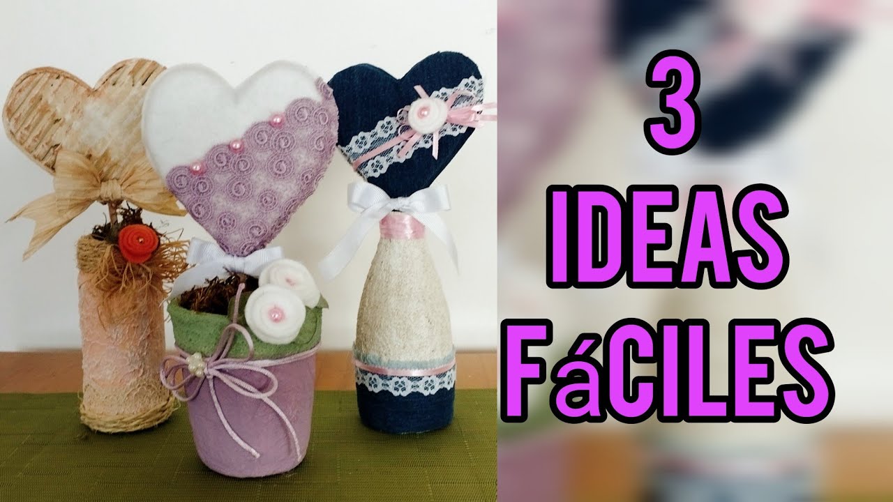 3 Ideas fáciles para decorar sin gastar mucho dinero.♻️