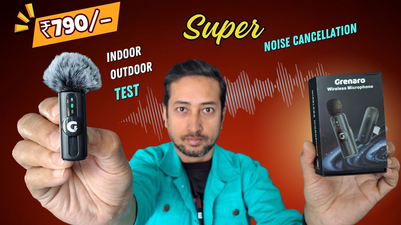Cheap and Best Wireless Mic 🤩 Best wireless mic under 1000 in India ⚡️ GRENARO wireless mic review