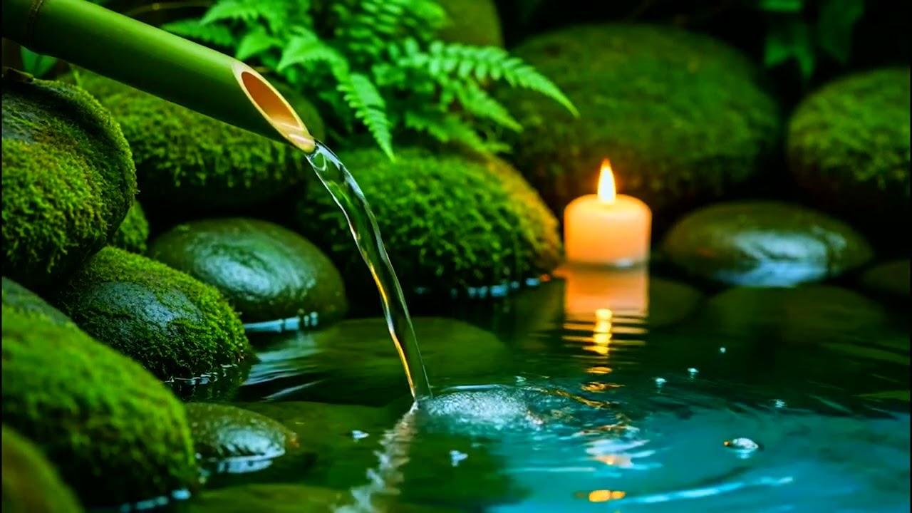Calming Sleep Music 🌼Stress Relief Music Insomnia Healing Relaxing Music With Piano and Water Sounds