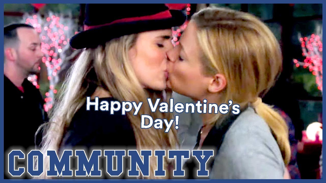 Britta Kisses A Girl | Community