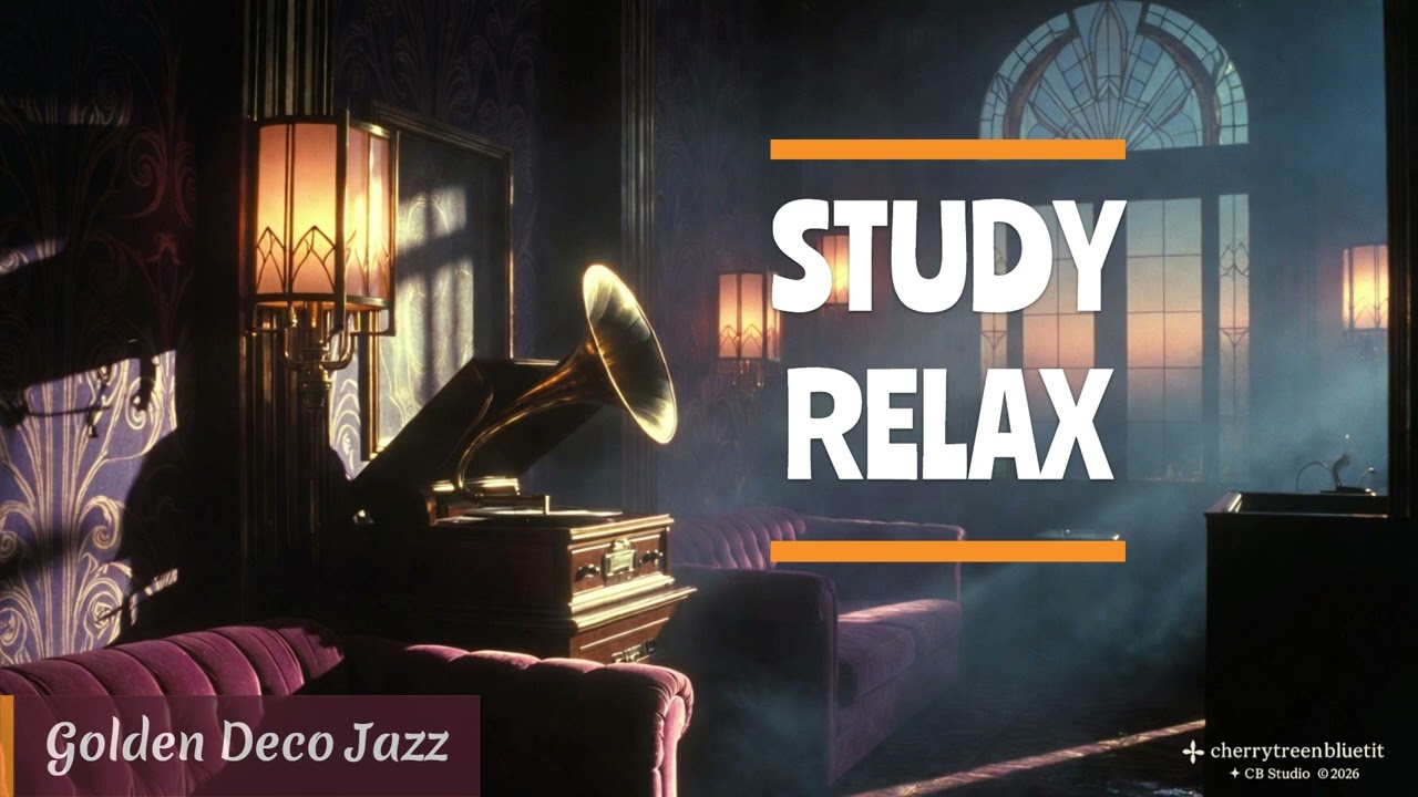 Golden Deco Jazz Lofi – No Vocals #CBStudio #lofi  #relaxation #jazzmusic  #1920smusic #studymusic