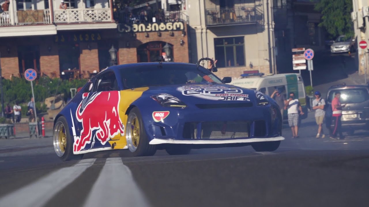 Abdo Feghali Drifting Red Bull 350Z Tbilisi, Georgia