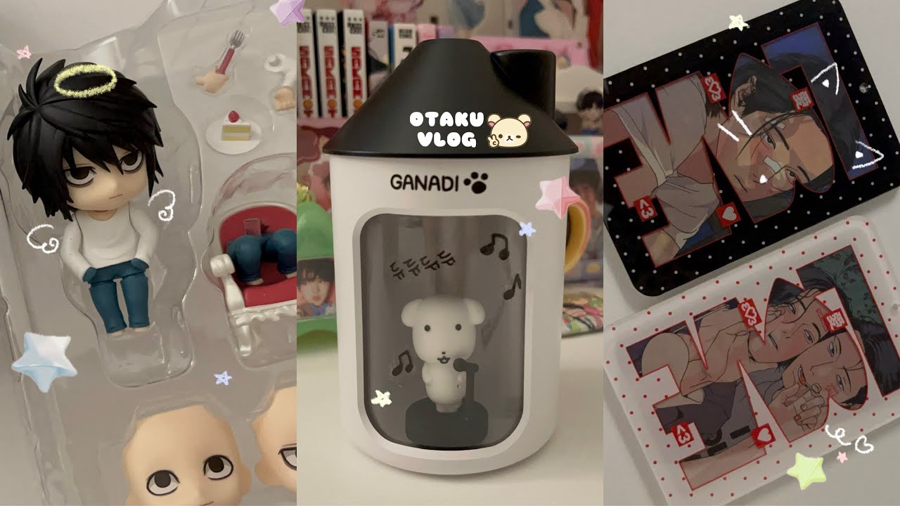 ❤︎VLOG𓂃ꪔ̤̥𓈒𓏸 세상 : ㅈ대바라 이것아, 택배 : 이리와..많이 힘들었지? | 오타쿠브이로그 • 데스노트 • 가나디 • bl • 택배깡