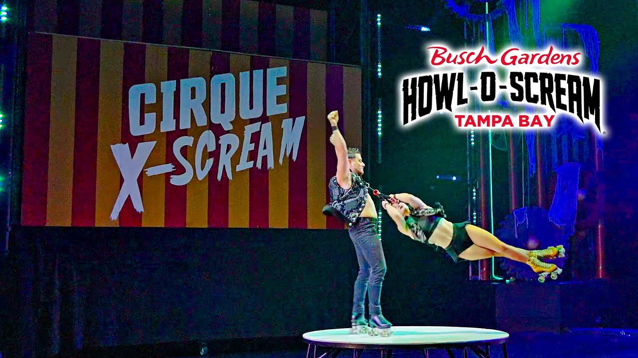 Cirque X Scream Howl O Scream Full Show Busch Gardens Tampa 2025 10 16