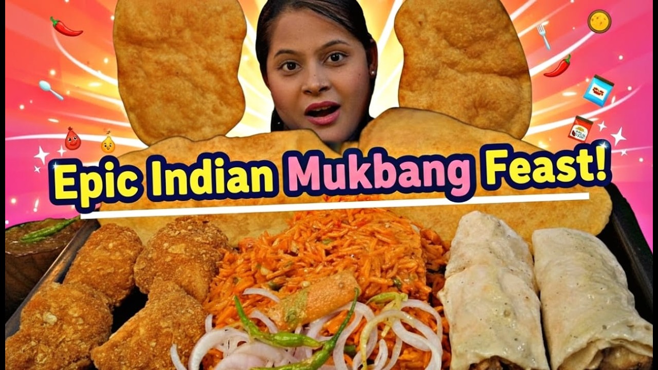 ULTIMATE INDIAN MUKBANG 🤯 Crunchy Paneer Momos & Chole Bhature Feast | ASMR  Mukbang 