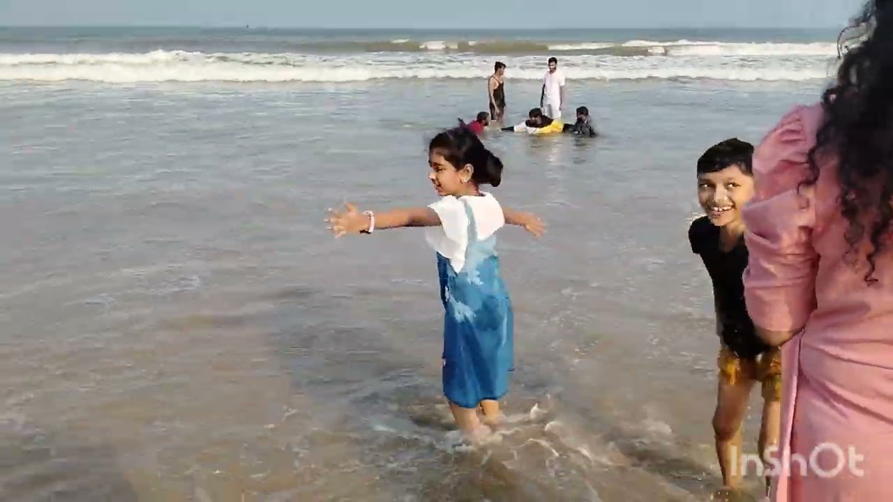 నెల్లూరు బీచ్ చూద్దామా #cutebaby #lifeisbutadream #Ks