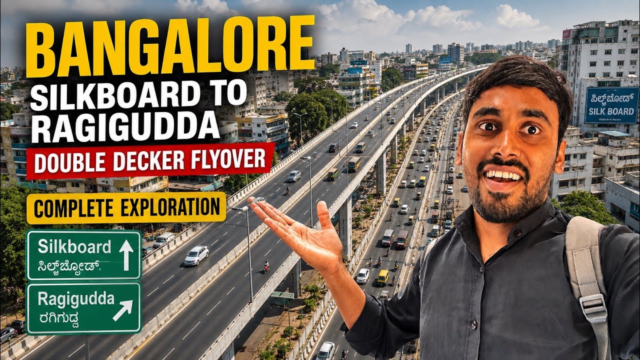 Bangalore Silk Board Traffic SOLVED?😳 | Lets Check Double Decker Flyover 😱 Silk Board &rarr; Ragigudda  