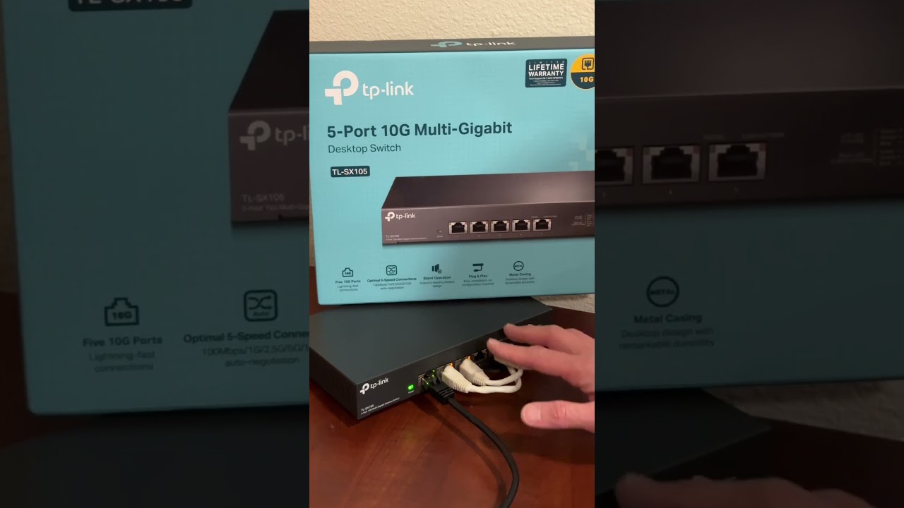 НАКОНЕЦ-ТО! 10GbE БЕЗВЕНТИЛЯТОРНЫЙ КОММУТАТОР! TP-Link TL-SX105 5-портовый 10G-коммутатор!