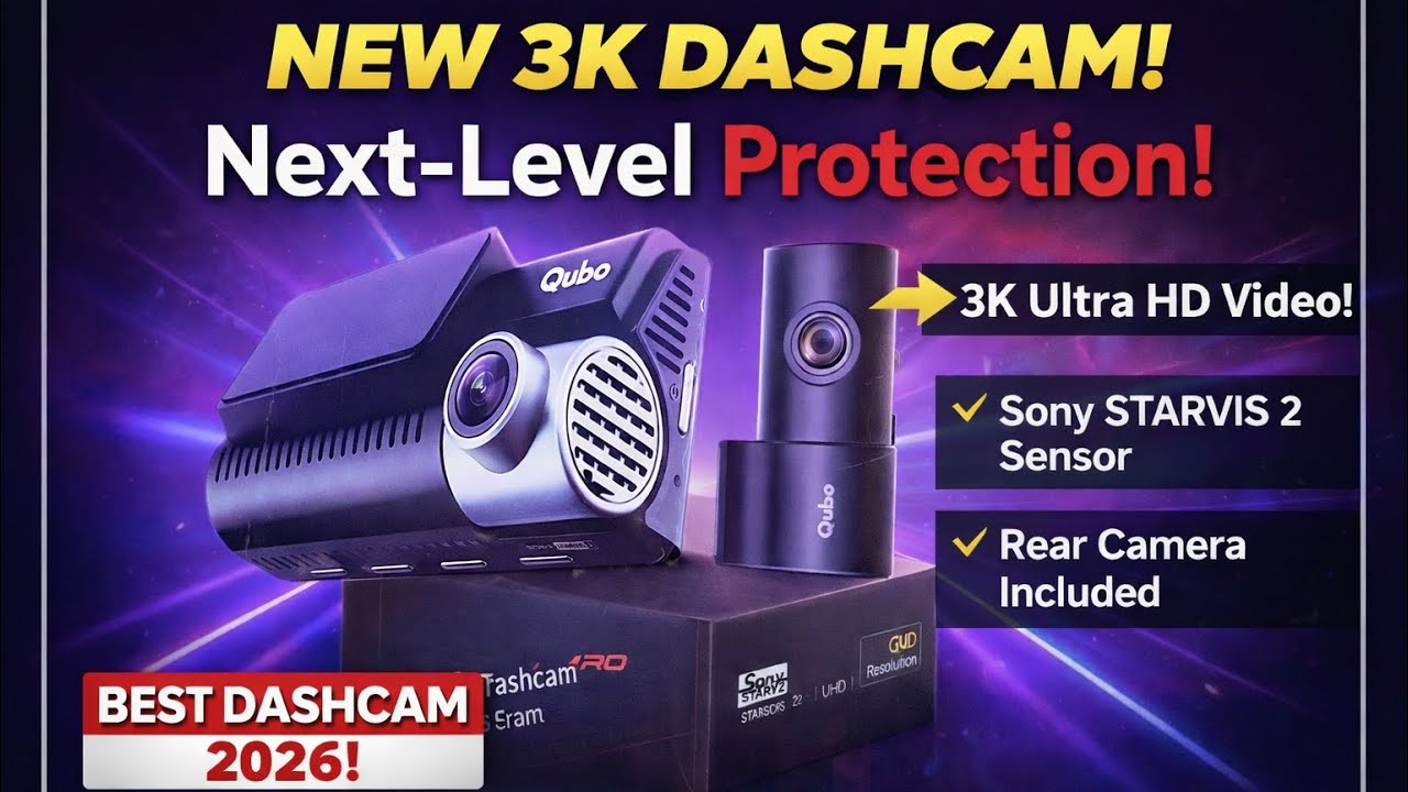 Qubo Smart Dashcam Pro 3K Full Review | Day & Night Test 🔥#reviewslab25 #qubo#caraccessories #car 
