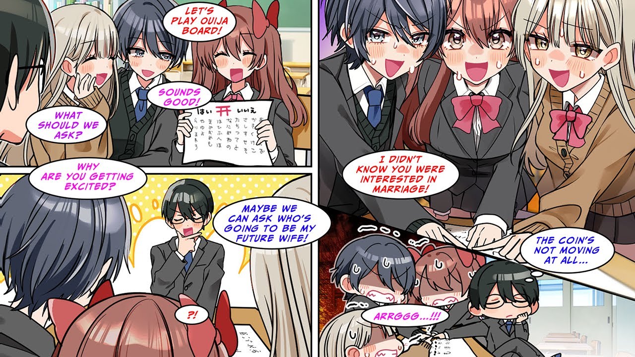 [Manga Dub] Somehow, I ended up playing Ouija board with the three most beautiful girls in class
