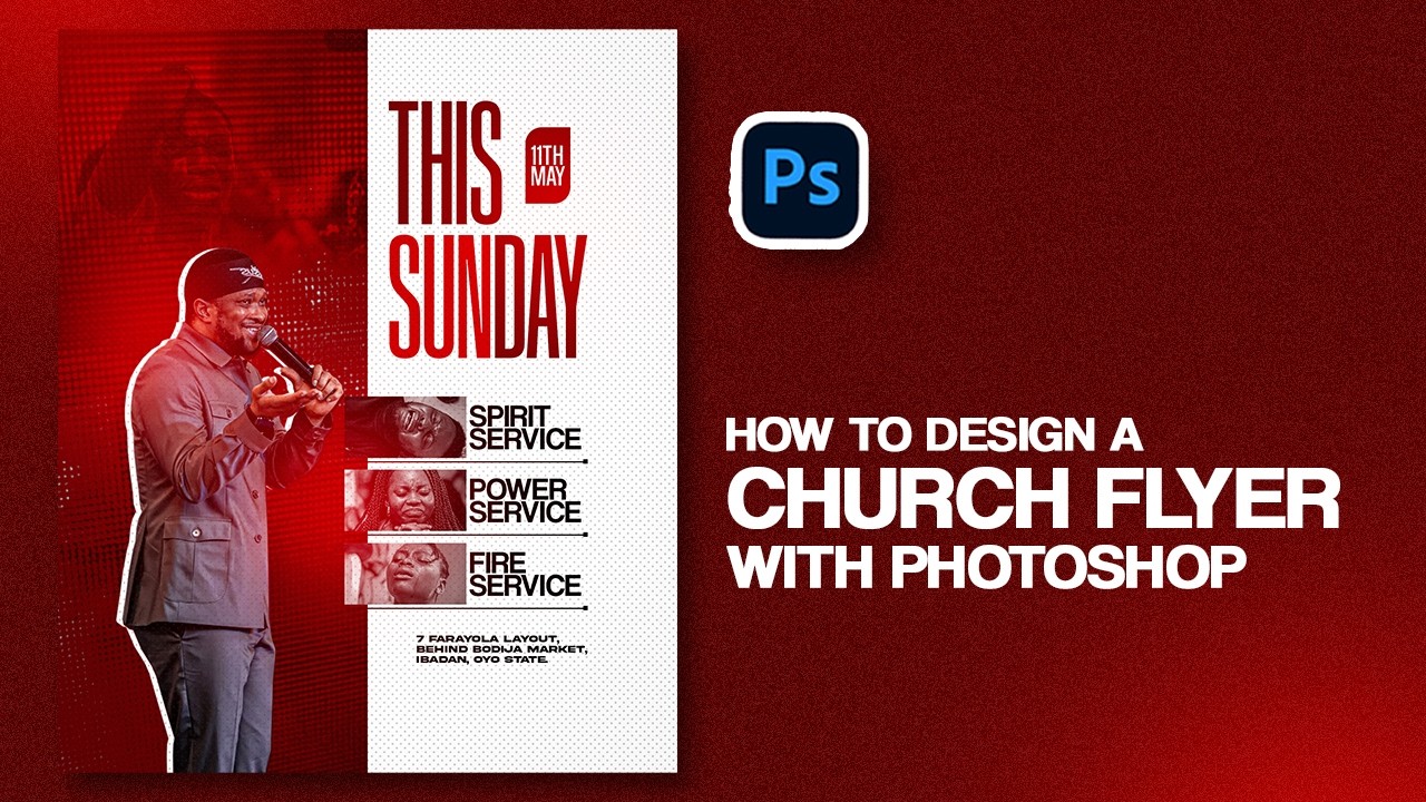 How to Design a Church Flyer in Photoshop | Step-by-Step Tutorial for Beginners!