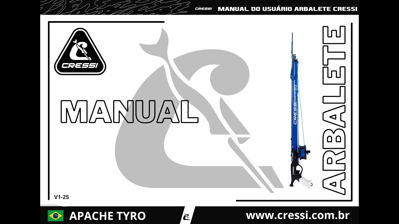 Manual do Usuário: Arbalete Cressi Apache Tyro 16mm