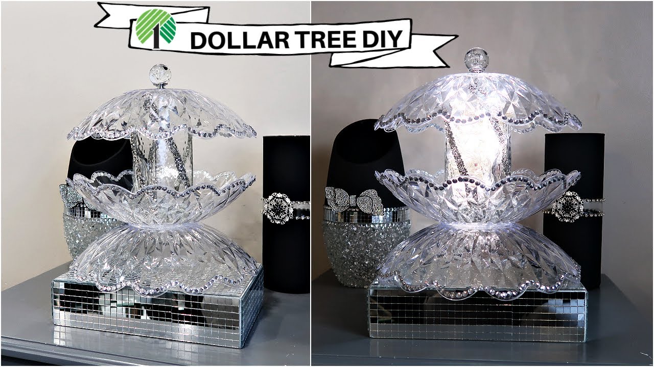 DIY TABLE & ENTRYWAY LAMP Using Dollar Tree Bowls | DIY DOLLAR TREE CRAFTS | HOME DECOR IDEAS  2022