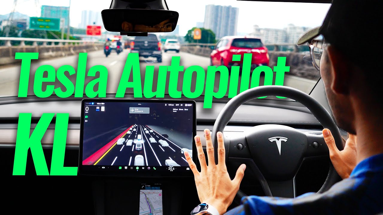 Tesla Autopilot Jalan KL Hampir Langgar Pokok ! 🔥