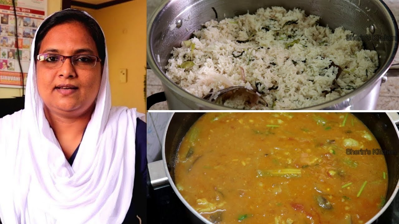 10 பேருக்கு தேங்காய் பால் சாதம் மட்டன் தால்சா | ghee rice with Mutton Dalcha