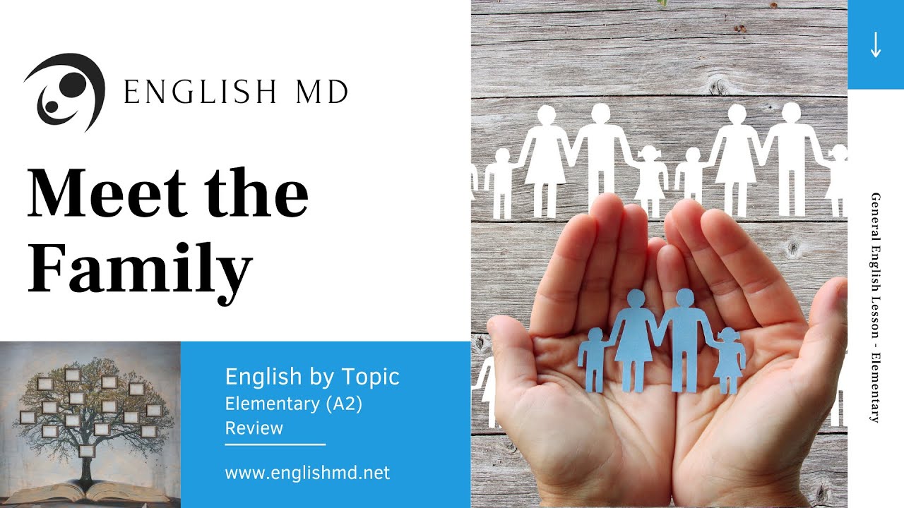 Meet the Family | Family Members | Elementary English for ESL Adults & Teens (A2) | Review