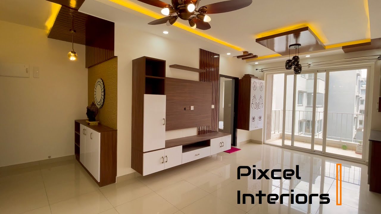 2 BHK Home Interiors | Godrej Eternity | Bengaluru | Pixcel Interiors