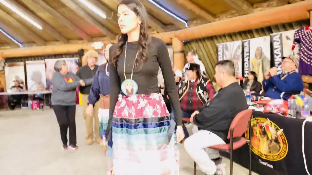 Rylan Brady sharing song @MHA Tourism Round Dance, Honoring Marvin Driver