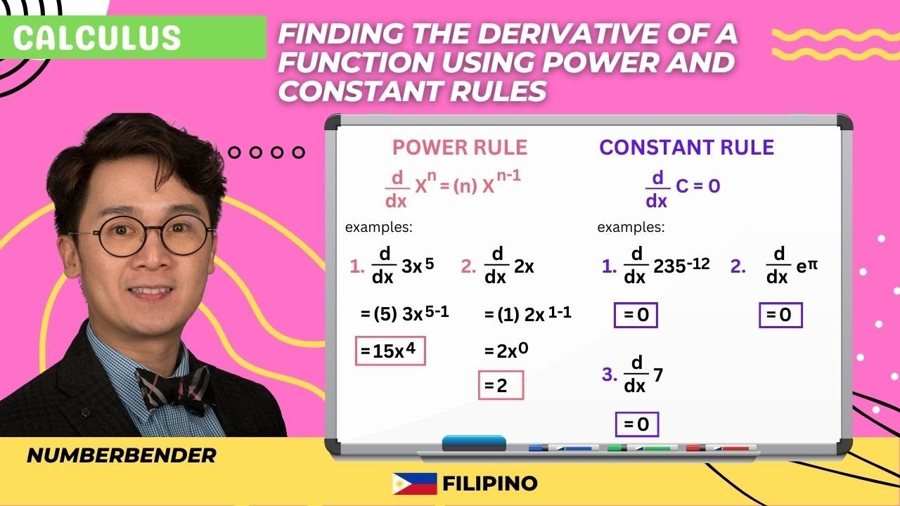 Paano Gamitin ang Power Rule at Constant Rule sa Pagkuha ng Derivative