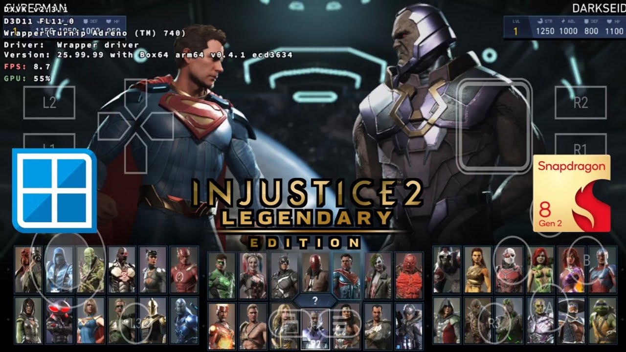 Injustice 2 Legendary Edition | Winlator Ludashi 2.8.2 | SD 8 Gen 2 