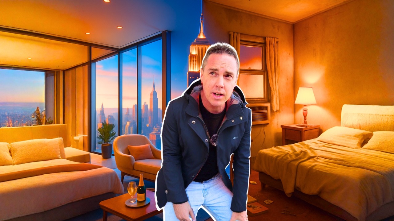 I Stayed In New York’s Cheapest & Most Expensive Hotel!