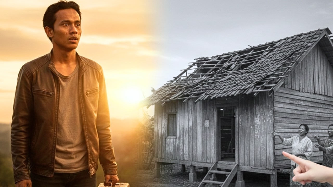 Enam Tahun Merantau ke Luar Negeri—Saat Pulang, Ia Ditertawakan Karena Rumahnya Masih Gubuk Reyot