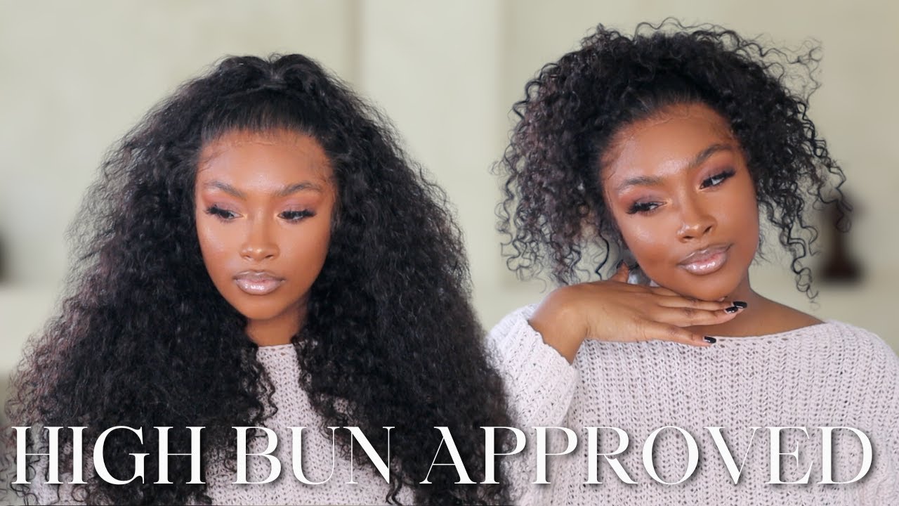 🔥😍REALISTIC HIGH BUN APPROVED| FULL 360 WATER WAVE WIG INSTALL W/ INVISIBLE STRAPS| Ashimary Hair