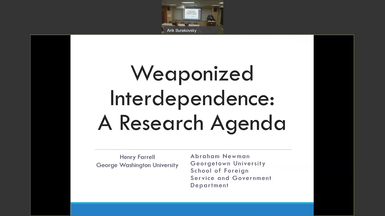 Keynote Address. Weaponized Interdependence in World Politics