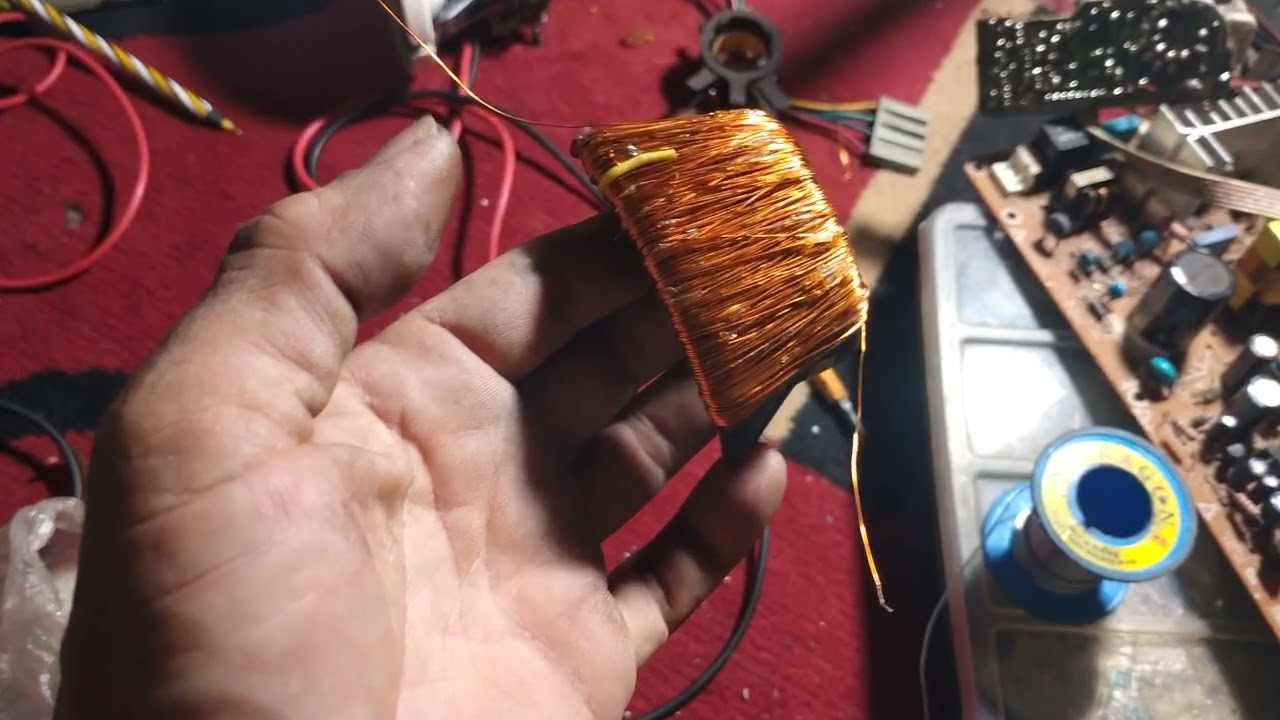 lilit ulang defleksi yoke polytron bagian vertikal,312 lilit