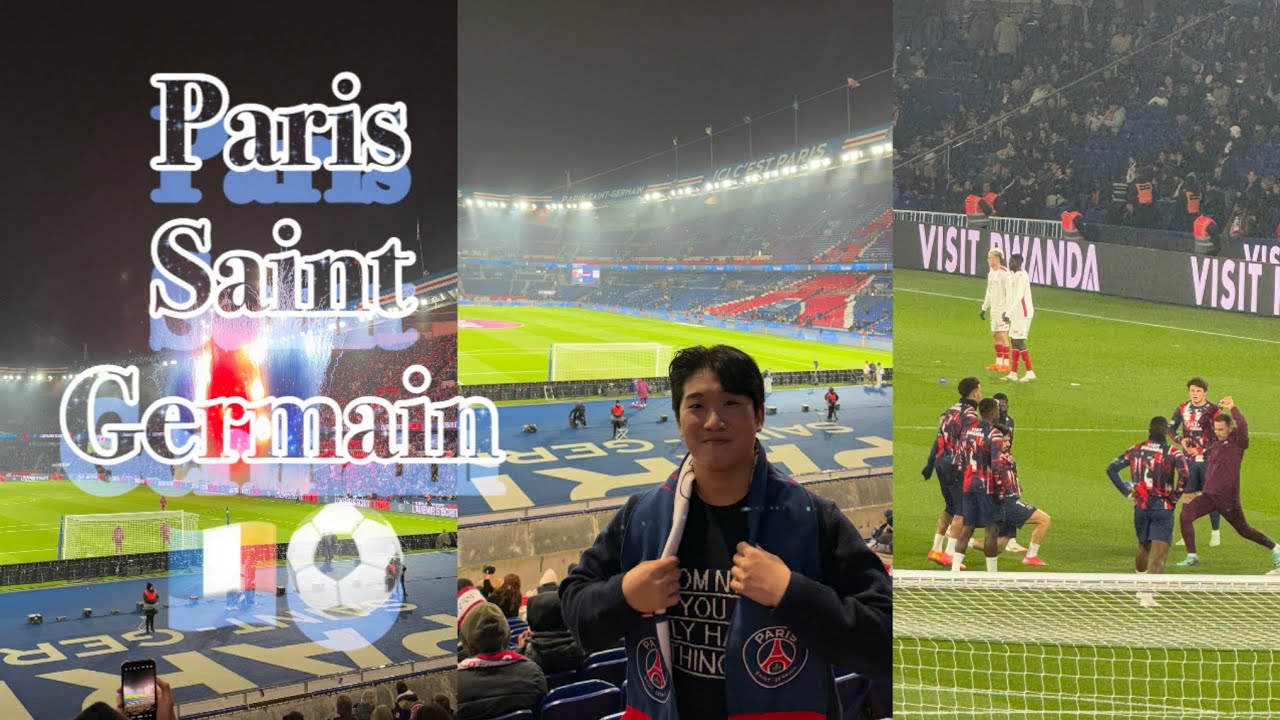 파리 생제르망 직관 브이로그 🇫🇷 | 유럽 축구 브이로그 | 이강인 선수 직접 직관 | 파리 vs As모나코 | 축구 경기 브이로그⚽️ | 파리 여행 브이로그 | 경기 하이라이트🎬