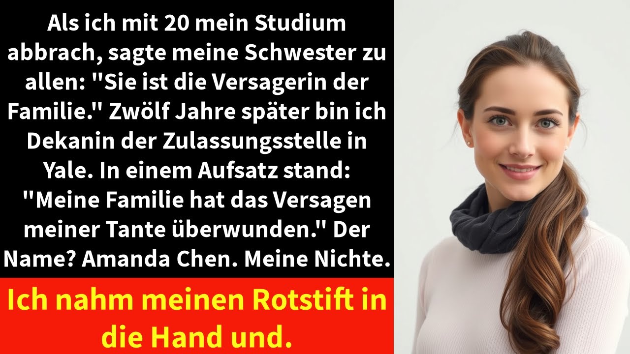Als ich mit 20 mein Studium abbrach, sagte meine Schwester zu allen: 
