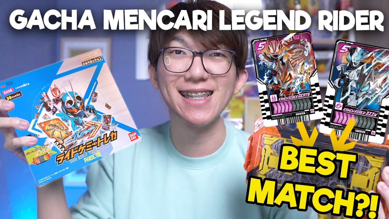 MENCARI BEST MATCH LEGEND RIDER!! Unboxing Ridechemy Trading Card Phase:00 - Kamen Rider Gotchard