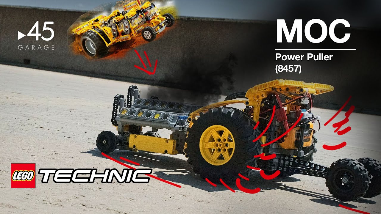 [MOC] Tractor pulling POWER Puller из LEGO и 🔥БК-мотора