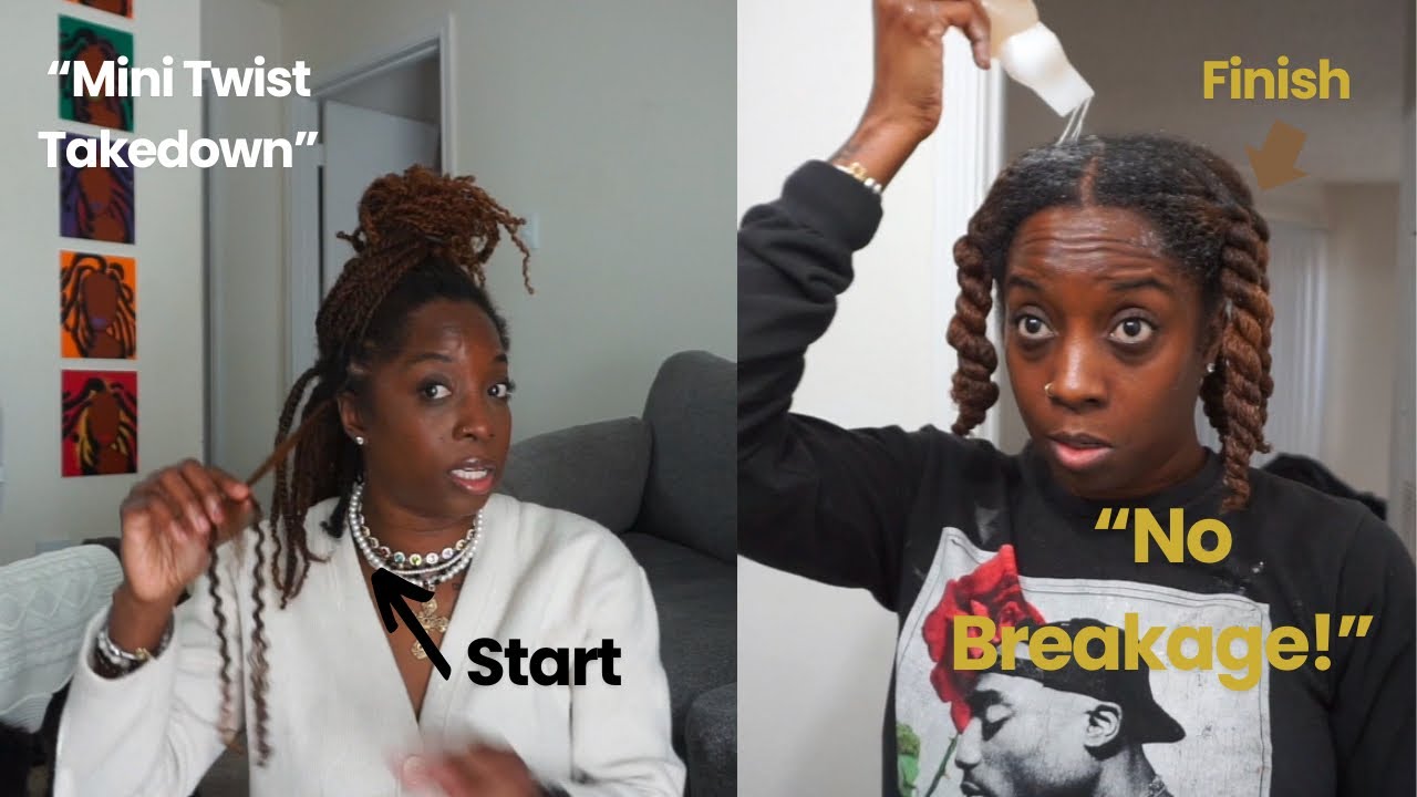 “From Twists to Fresh: My Detailed Natural Hair Takedown Process” Part 1