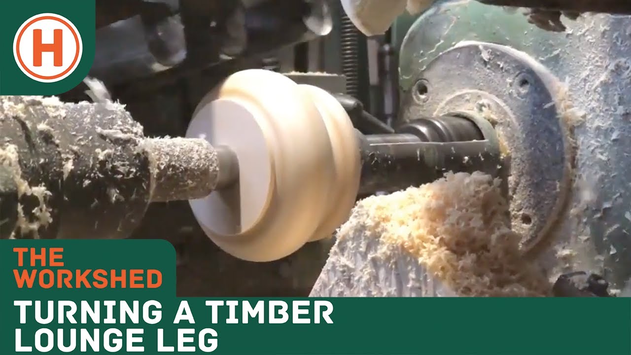 The Workshed: Turning a Timber Lounge Leg on a Genini Back-knife Lathe | HAMMERSMITH