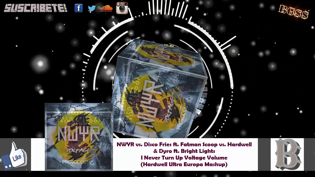 NWYR vs. Fatman Scoop vs. Bright Lights - I Never Turn Up Voltage Volume  (Hardwell Mashup)
