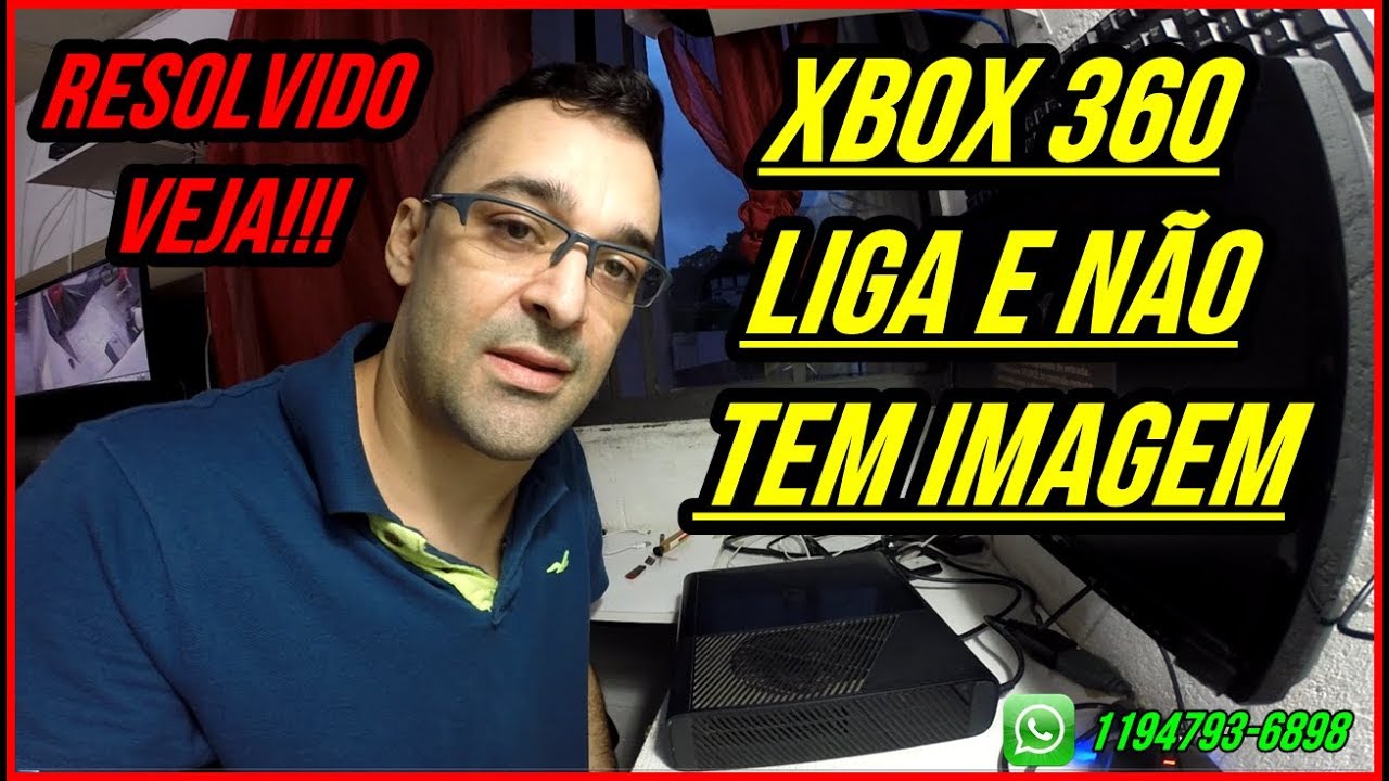 Como Arrumar Xbox 360 que liga e não da imagem Resolvido Veja