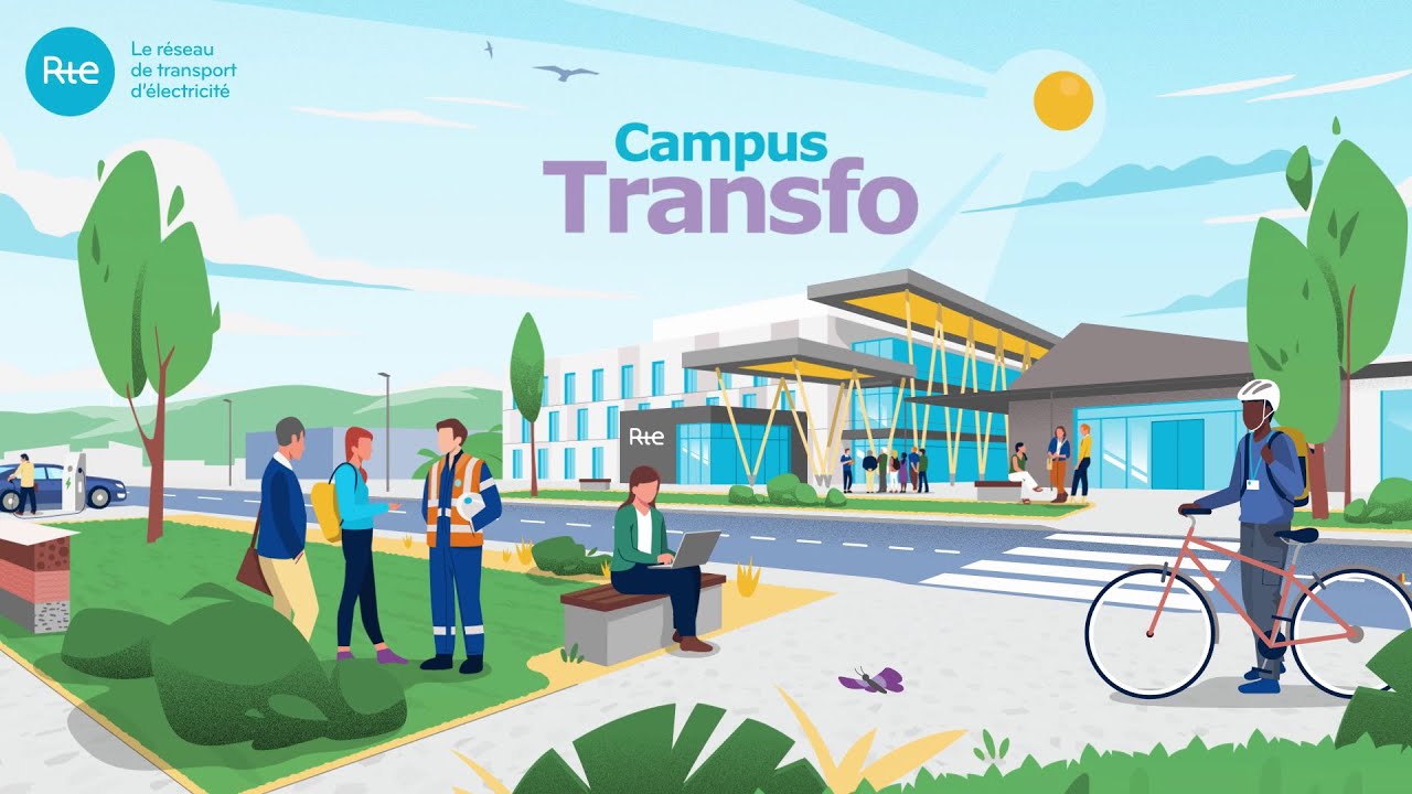 [Motion design] Campus Transfo : le centre de formation, d’innovation et d’expertise de RTE (FR)