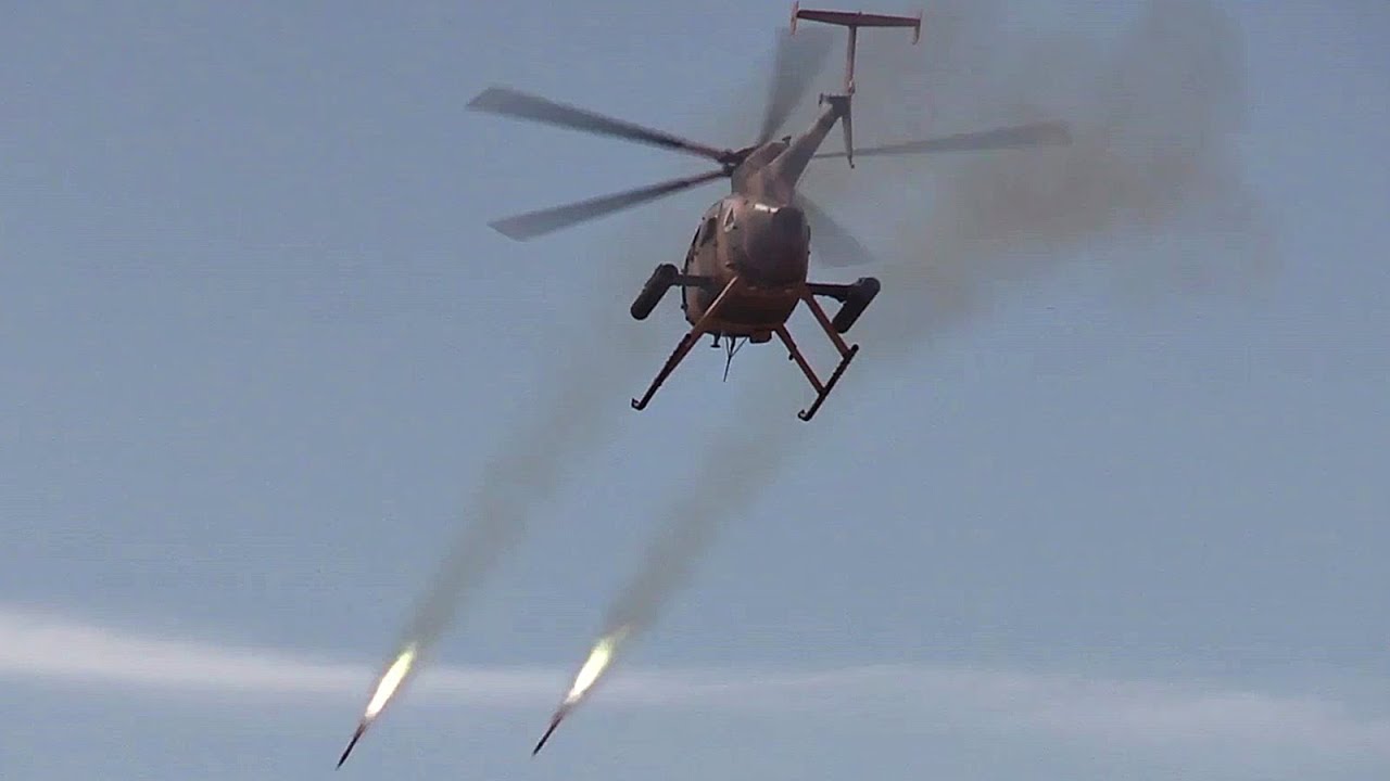 MD 530F Cayuse Warrior Attack Helicopter In Action