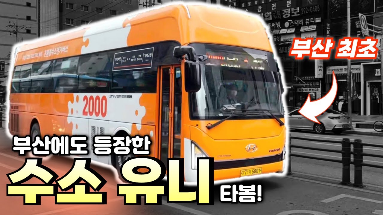 부산 최초 버스? 부산에도 등장한 수소유니버스 타봄!