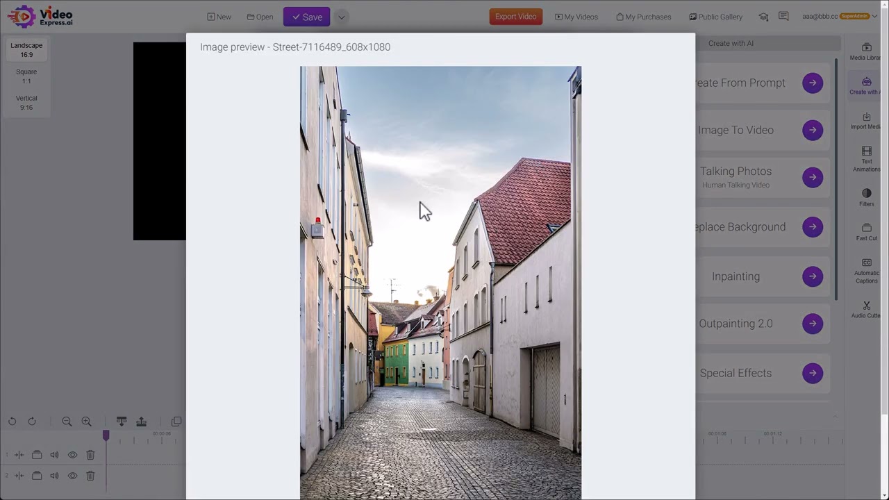 VideoExpress: How to use Outpainting 2.0