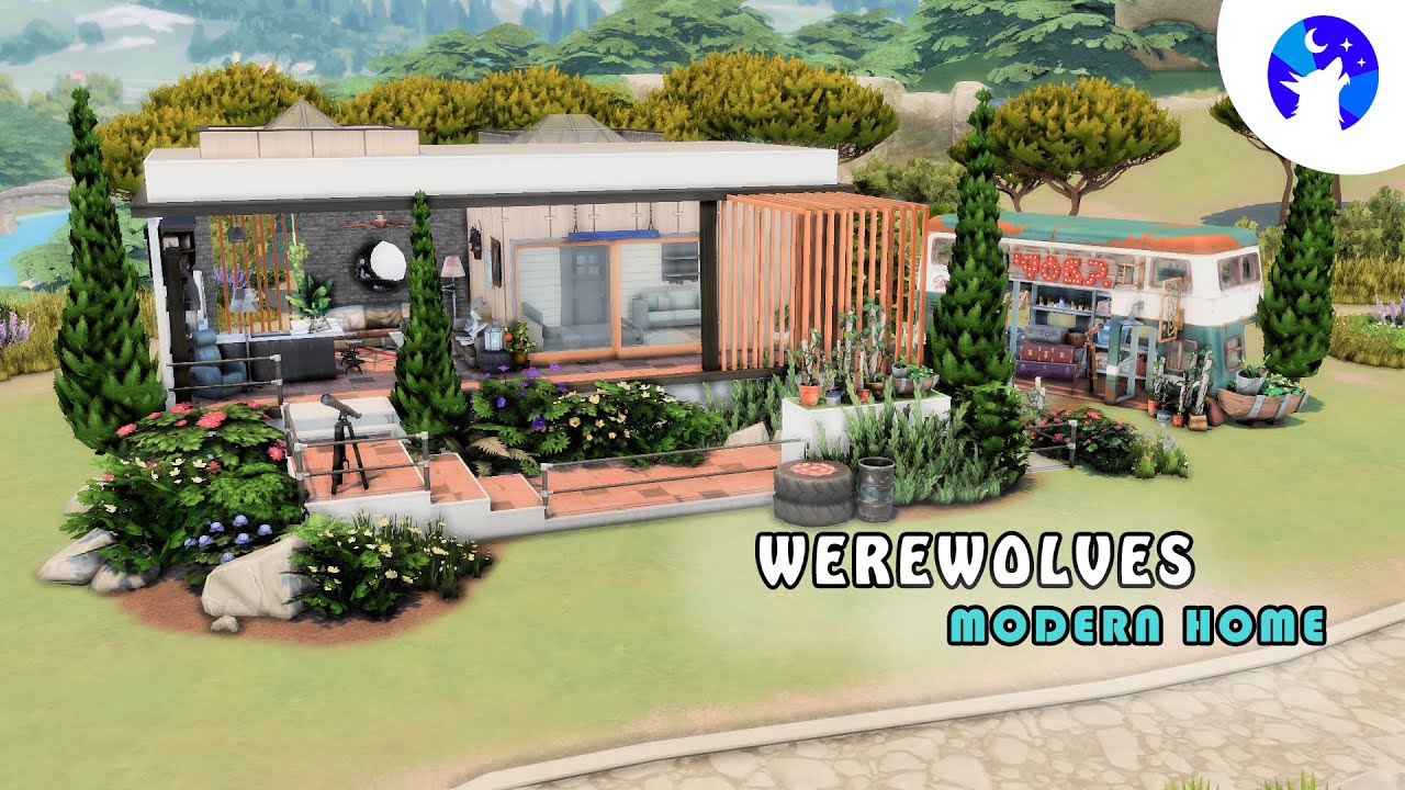 Werewolf Modern Home || The Sims 4 Speed Build || No CC