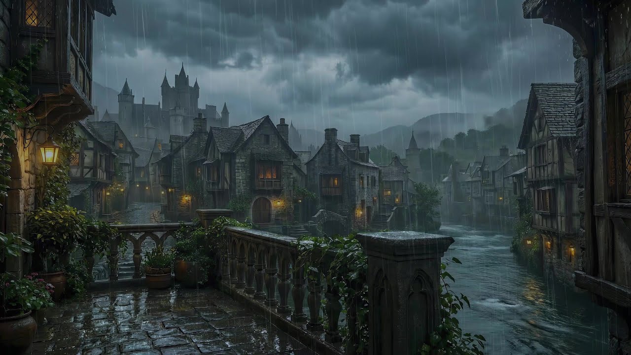Goodbye Insomnia and Beat Anxiety with Heavy Rain and Thunderstorm - Sleep Faster