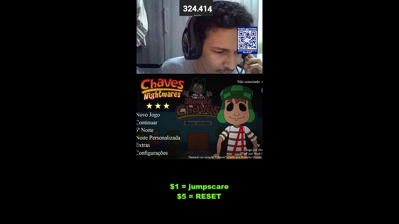 Chaves nightmare ao vivo  #shorts #liveshorts