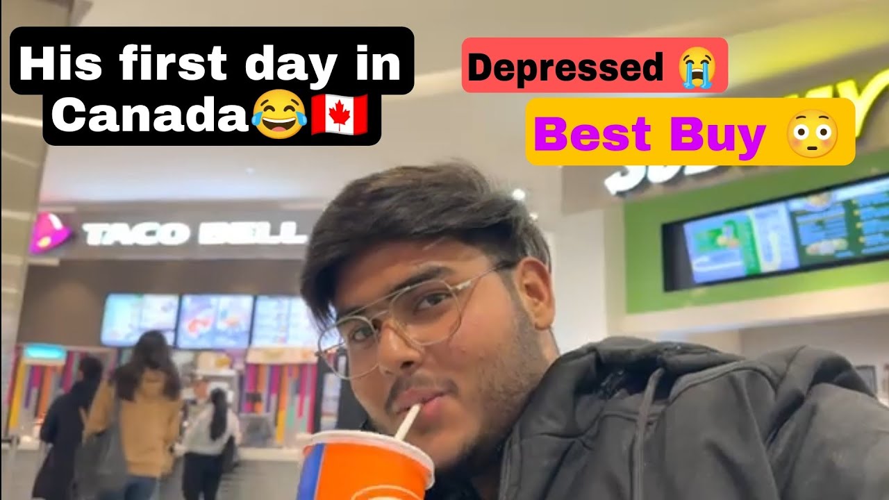 First day in Canada (toronto)🇨🇦 Buying SIM and laptop from Best Buy in Canada 🇨🇦